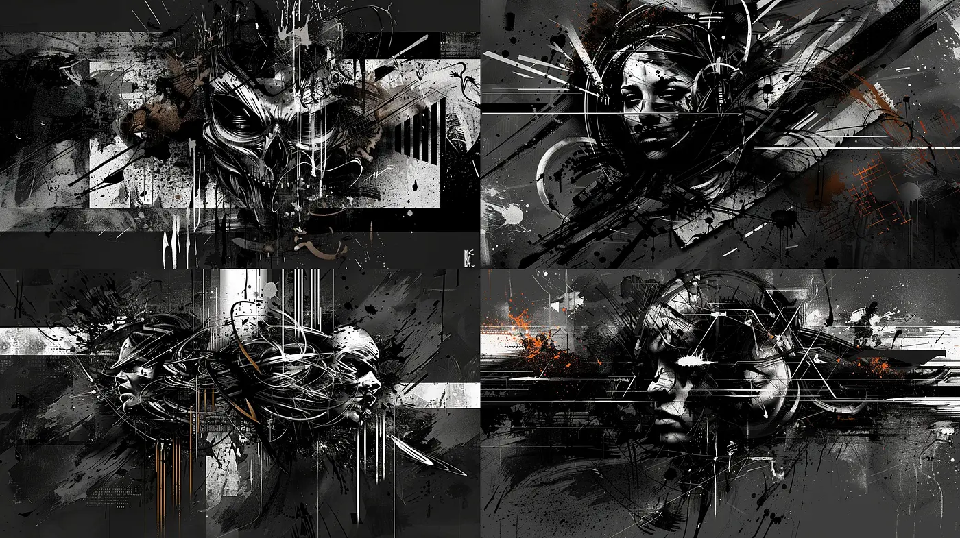 Ethereal Brushstrokes Melding Photorealism and Abstract Tones - Midjourney sref style