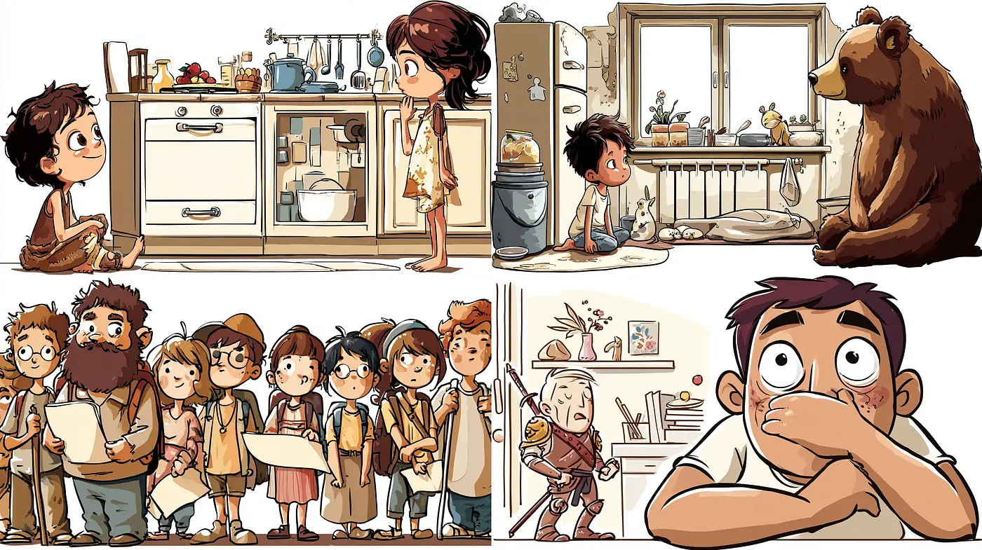 Whimsical and Charming Illustrations with a Playful Touch - Midjourney sref style
