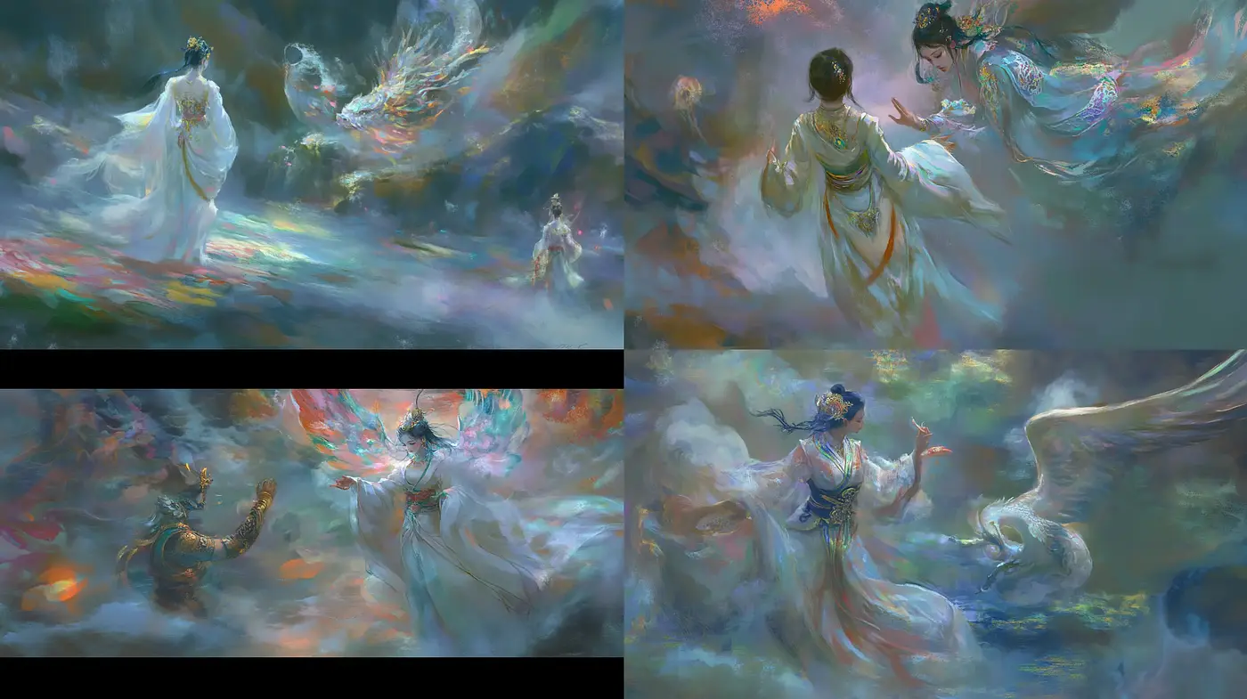 Ethereal Brushwork: A Symphony of Dreamlike Hues - Midjourney sref style