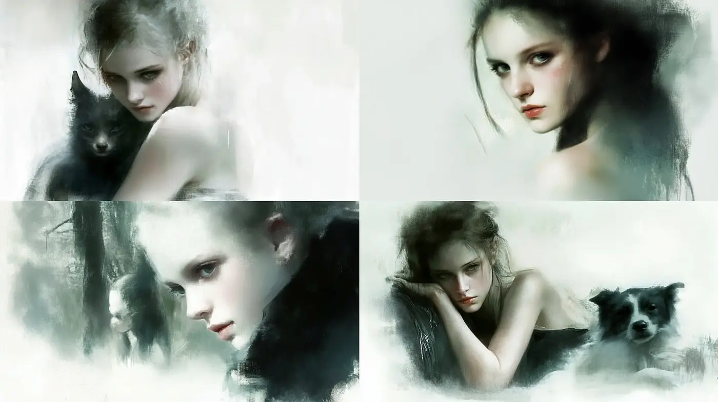 Ethereal Whispers of Dreamlike Portraiture - Midjourney sref style