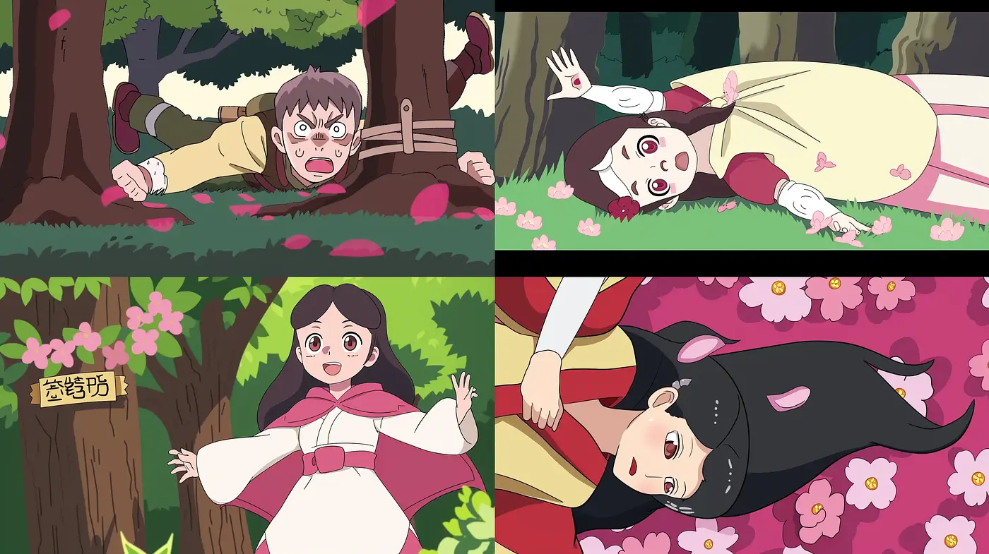 Enchanted Anime Forest Narrative - Midjourney sref style