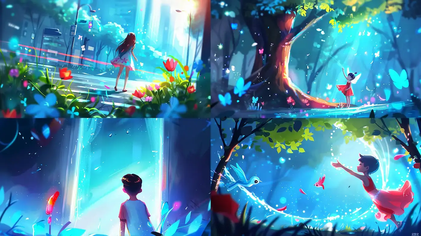 Whimsical Imaginative Landscapes with a Dreamlike Quality - Midjourney sref style