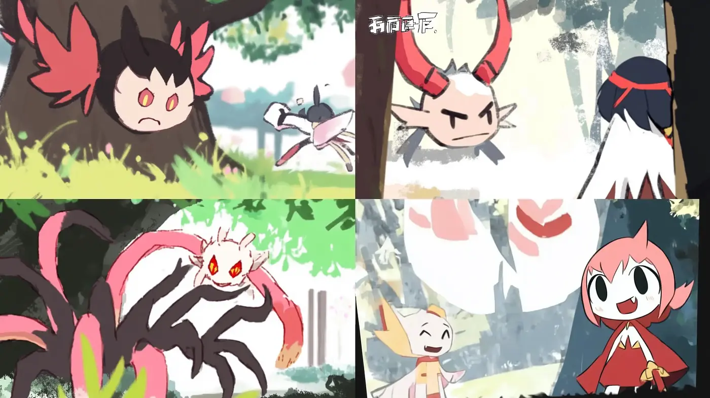 Ethereal Anime-Inspired Fantasy Scenes with Soft Textured Brushwork - Midjourney sref style