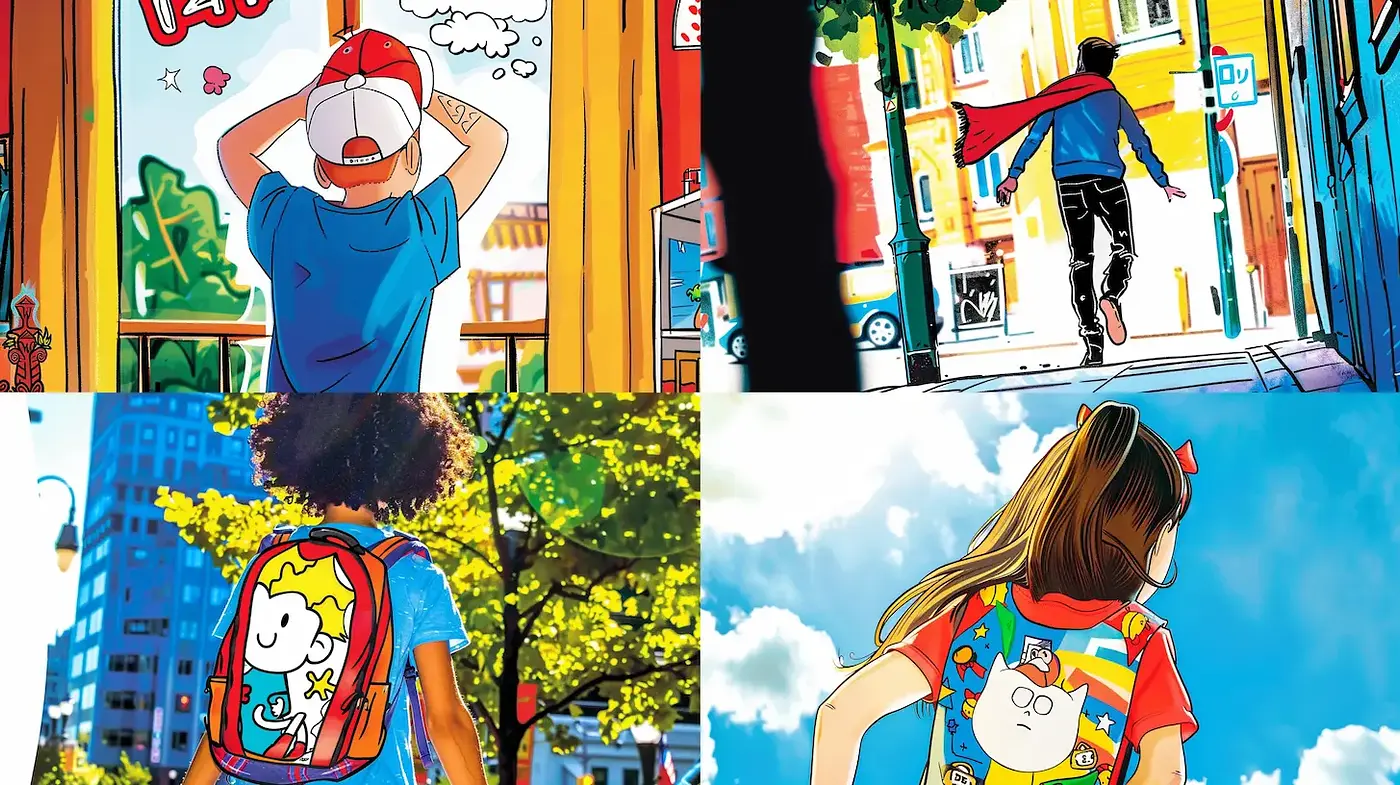 Vibrant and Playful Urban Youth Animation Style - Midjourney sref style