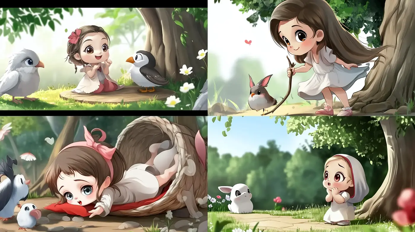 Idyllic Whimsical Nature with Soft Pastel Tones in an Anime-Inspired Style - Midjourney sref style