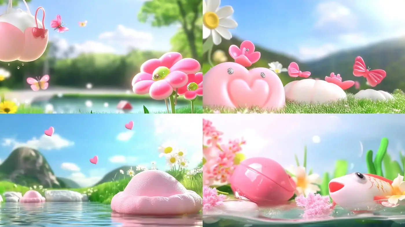 Serene Whimsical Gardens: A Pastel-Infused Dreamscape - Midjourney sref style