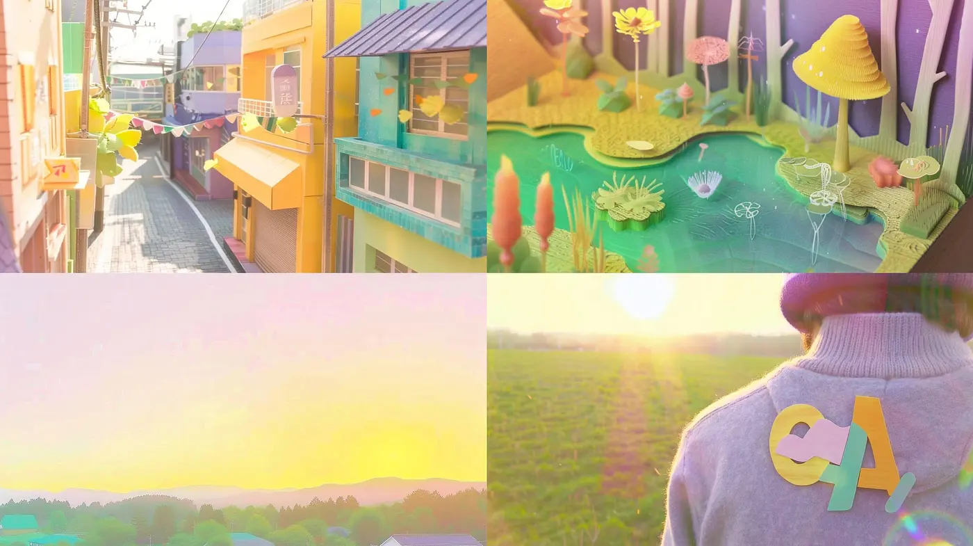 Luminous Pastel Dreamscape: A Harmonious Blend of Soft Hues and Ethereal Light - Midjourney sref style