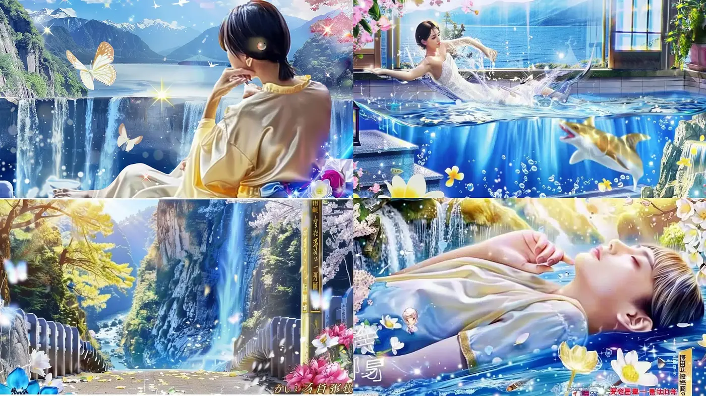 Luminous Dreamscape Fusion: A Serene and Ethereal Artistic Expression - Midjourney sref style