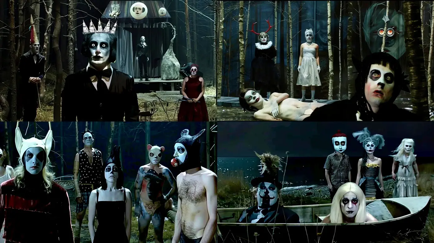 Gothic Fantasia: A Haunting Dance of Shadows and Whimsy - Midjourney sref style