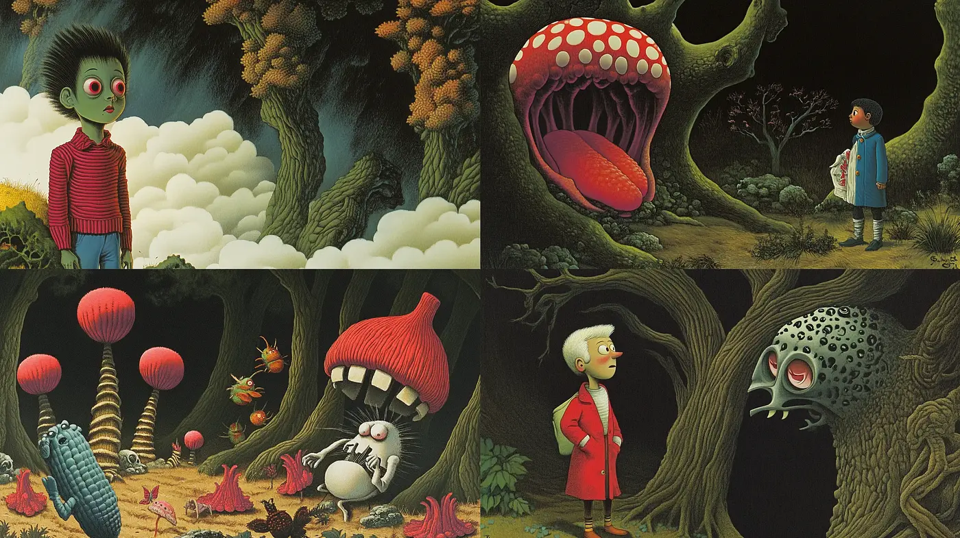 Enigmatic Whimsy of Fantastical Terra - Midjourney sref style