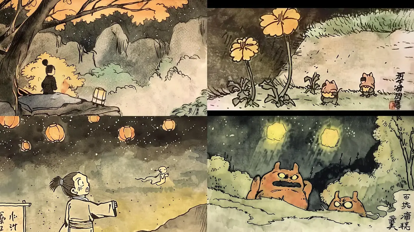Whimsical and Dreamlike Narrative with Asian Aesthetic Influences - Midjourney sref style