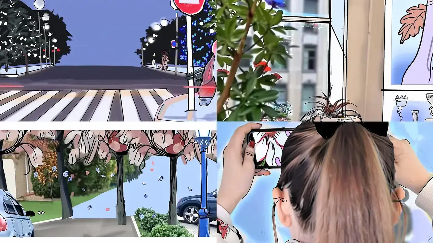 Playful and Contemporary Illustrative Style with a Whimsical Touch - Midjourney sref style