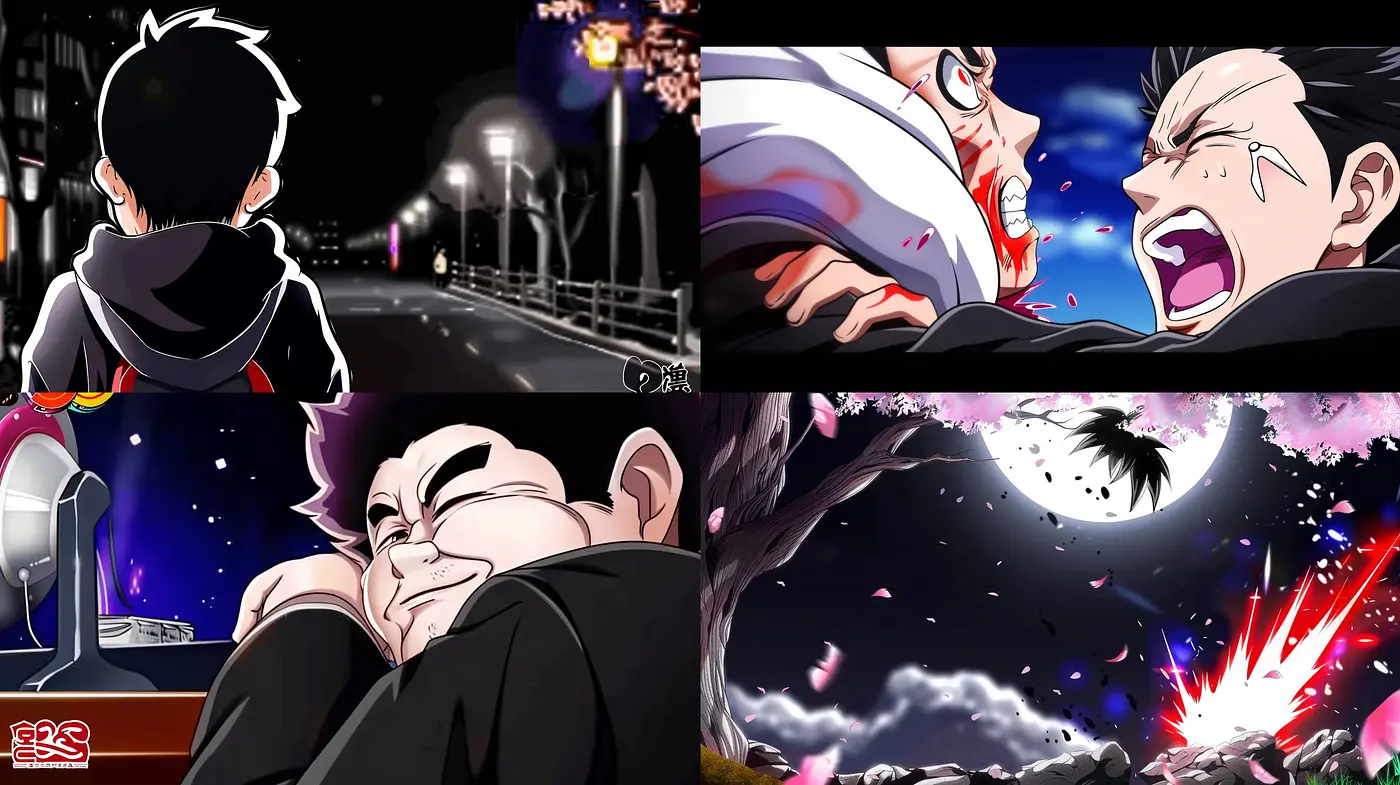 Dynamic Anime-Inspired Digital Canvas - Midjourney sref style