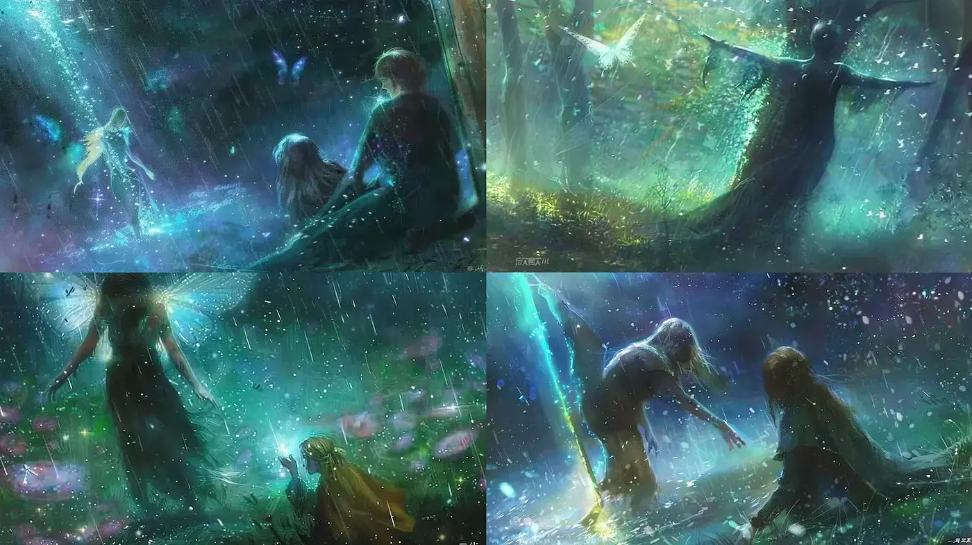 Ethereal and Enchanting Fantasy with Dreamlike Elements - Midjourney sref style