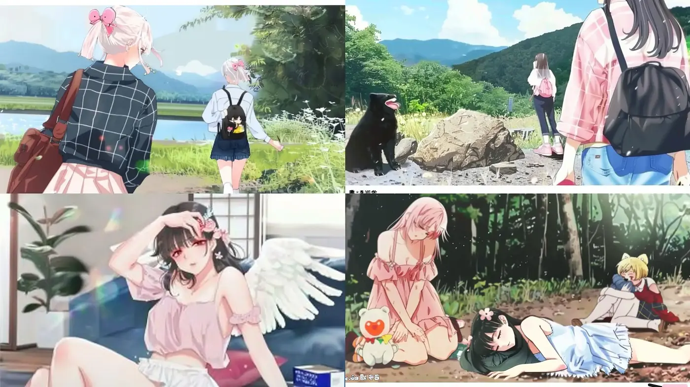 Serene Anime-Inspired Pastoral Scenes with Soft Textures and Dreamy Hues - Midjourney sref style