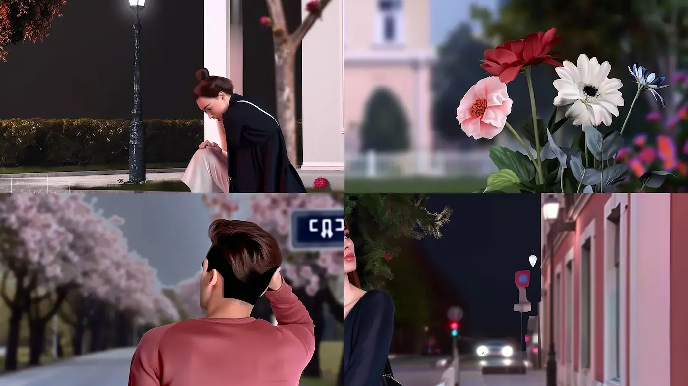 Contemporary and Romantic Scenes with a Touch of Whimsical Nature - Midjourney sref style