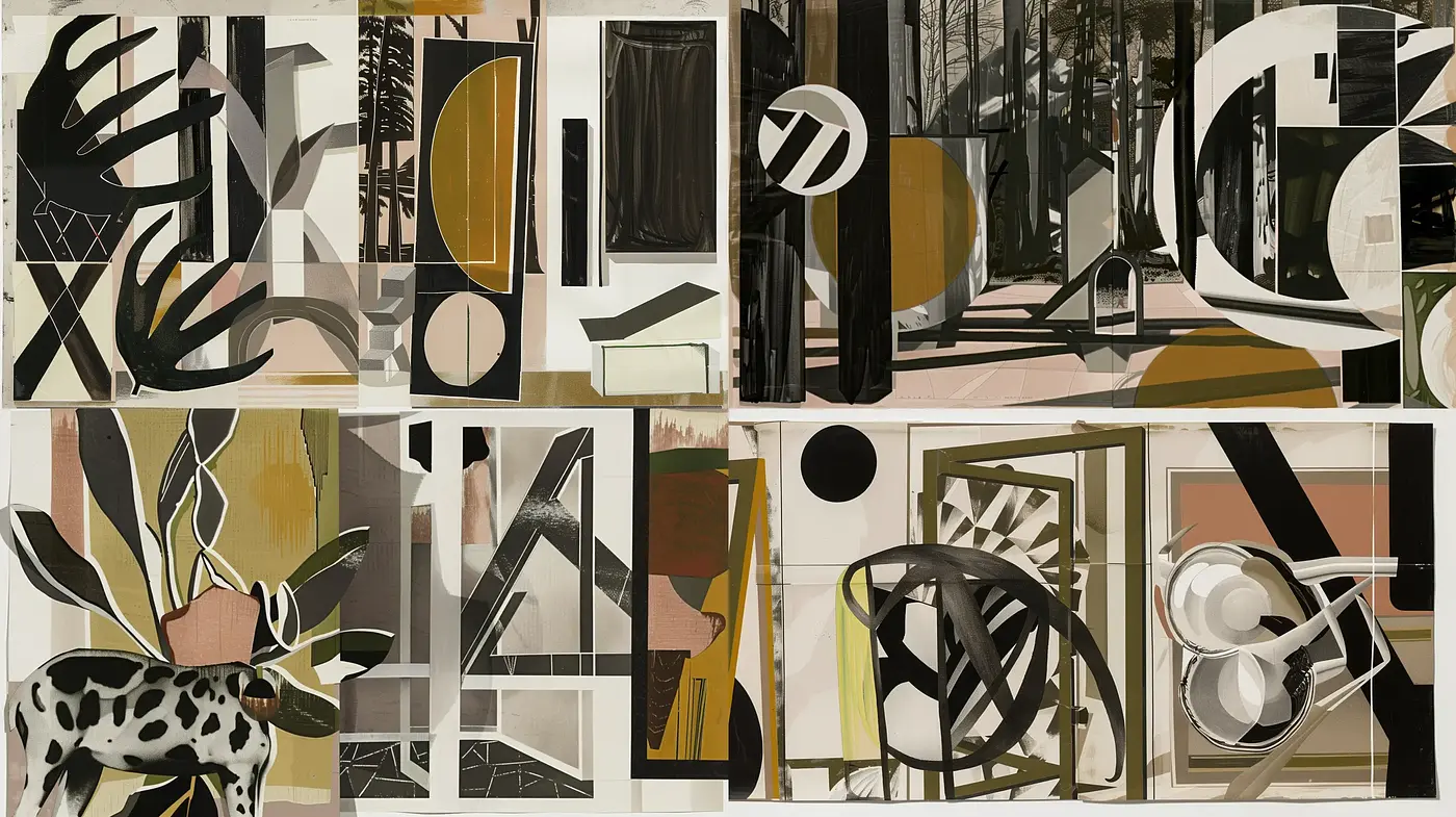 Sophisticated Cubist Echoes with a Modernist Palette - Midjourney sref style