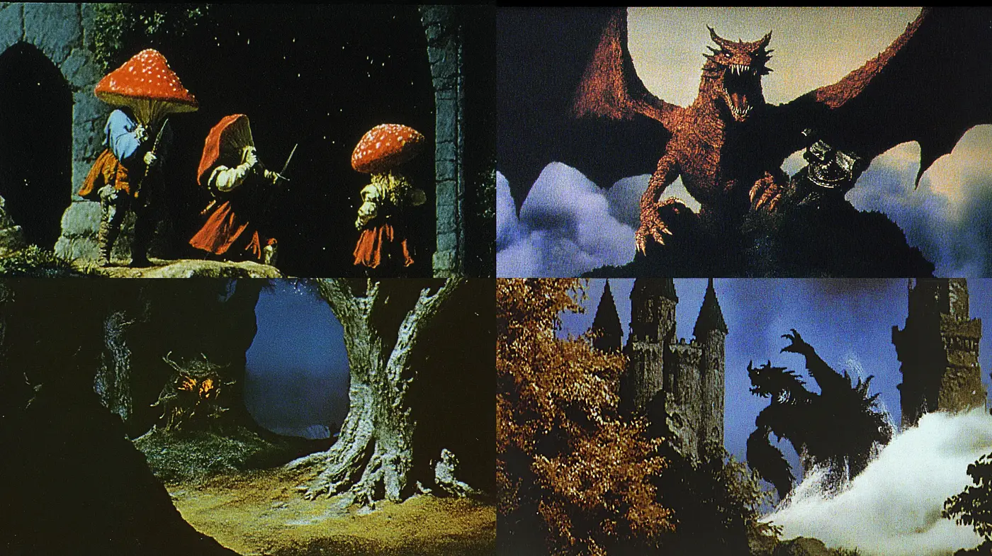 Enigmatic Twilight of Myths and Legends - Midjourney sref style
