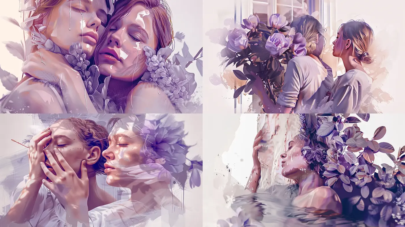 Ethereal Floral Fusion with Pastel Nuances - Midjourney sref style