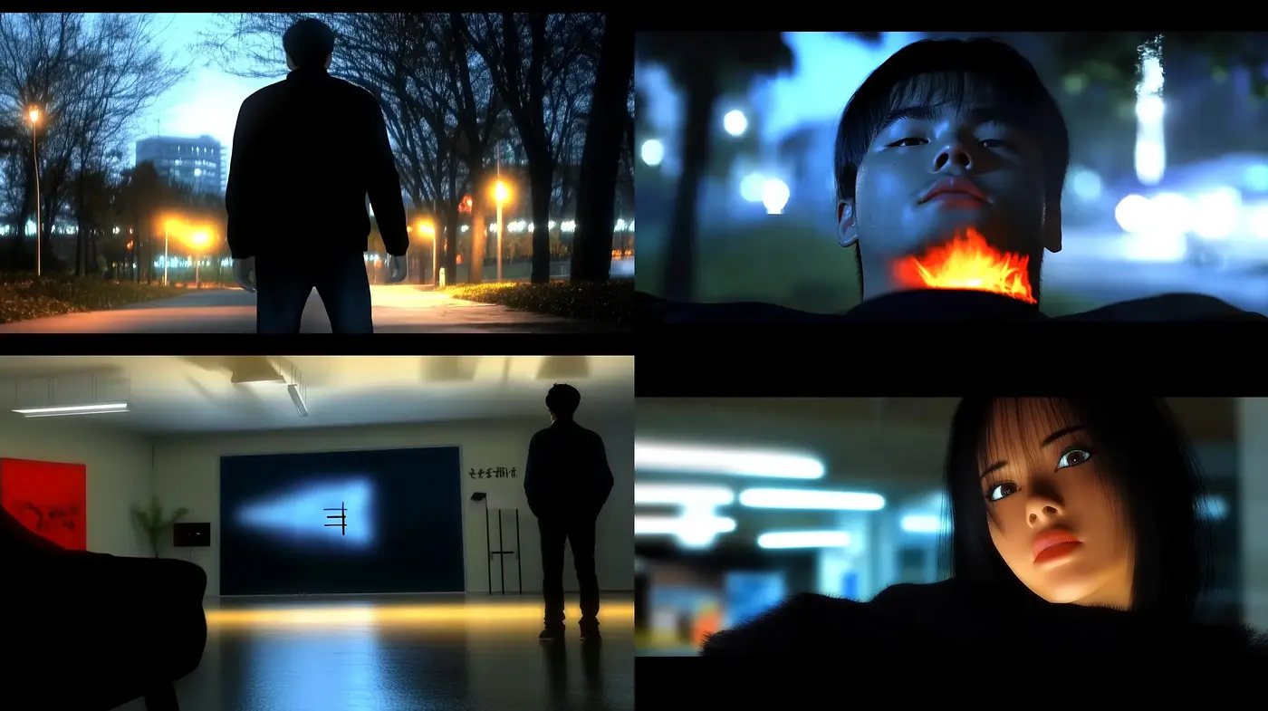 Cinematic Nocturne: A Fusion of Film Noir and Anime Aesthetics - Midjourney sref style