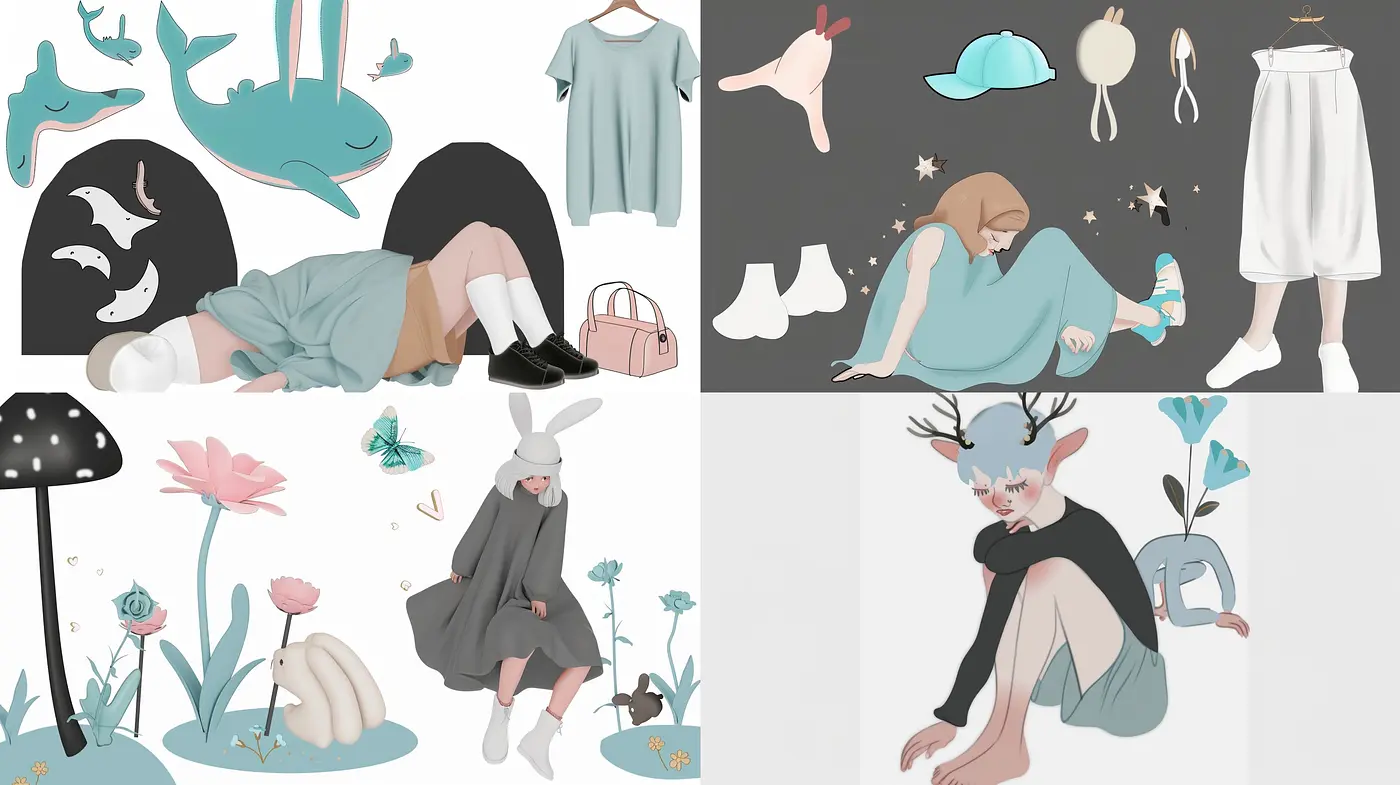 Serene Pastel Dreamscape: A Tranquil Canvas of Soft Hues and Ethereal Touch - Midjourney sref style