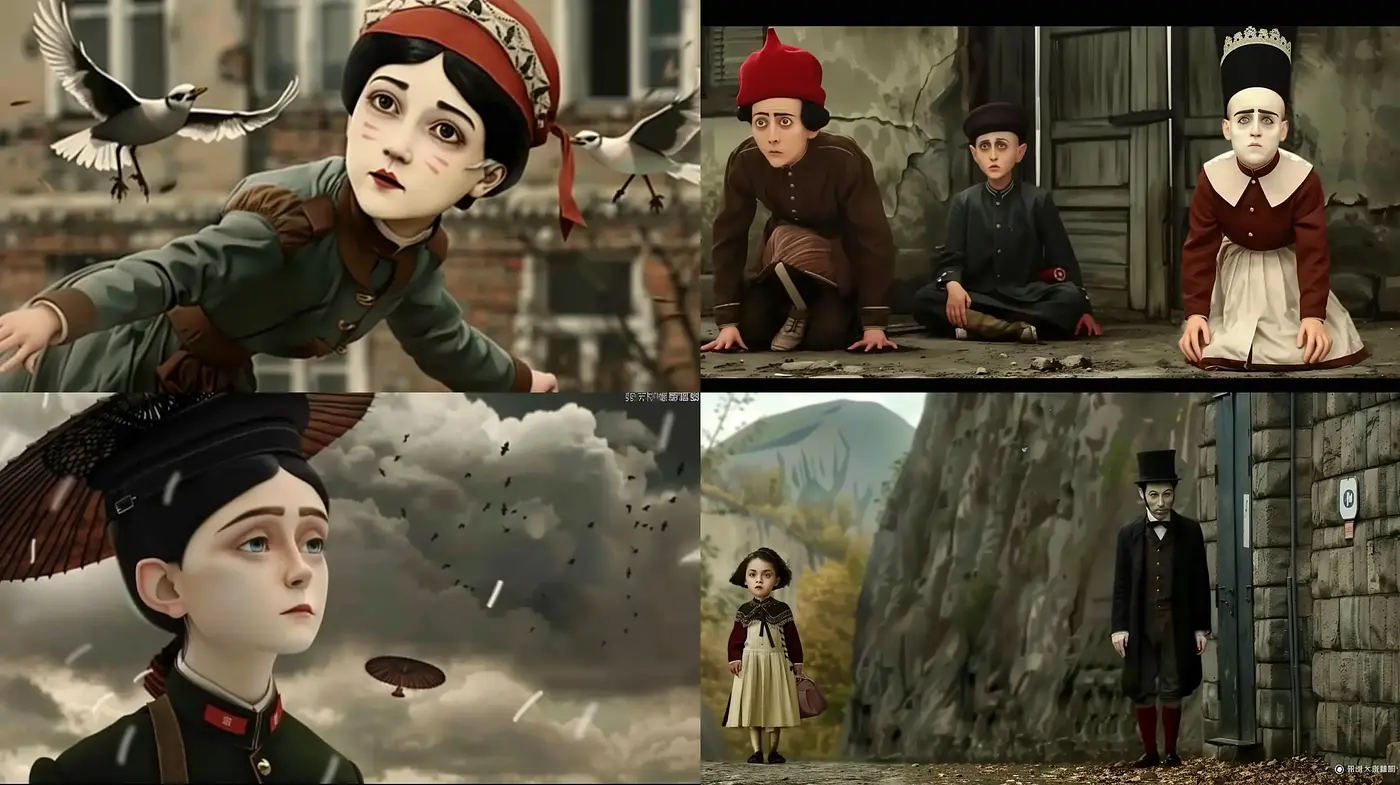 Melancholic Tale of Sepia - A Consistent Palette of Stylized Nostalgia and Somber Elegance - Midjourney sref style