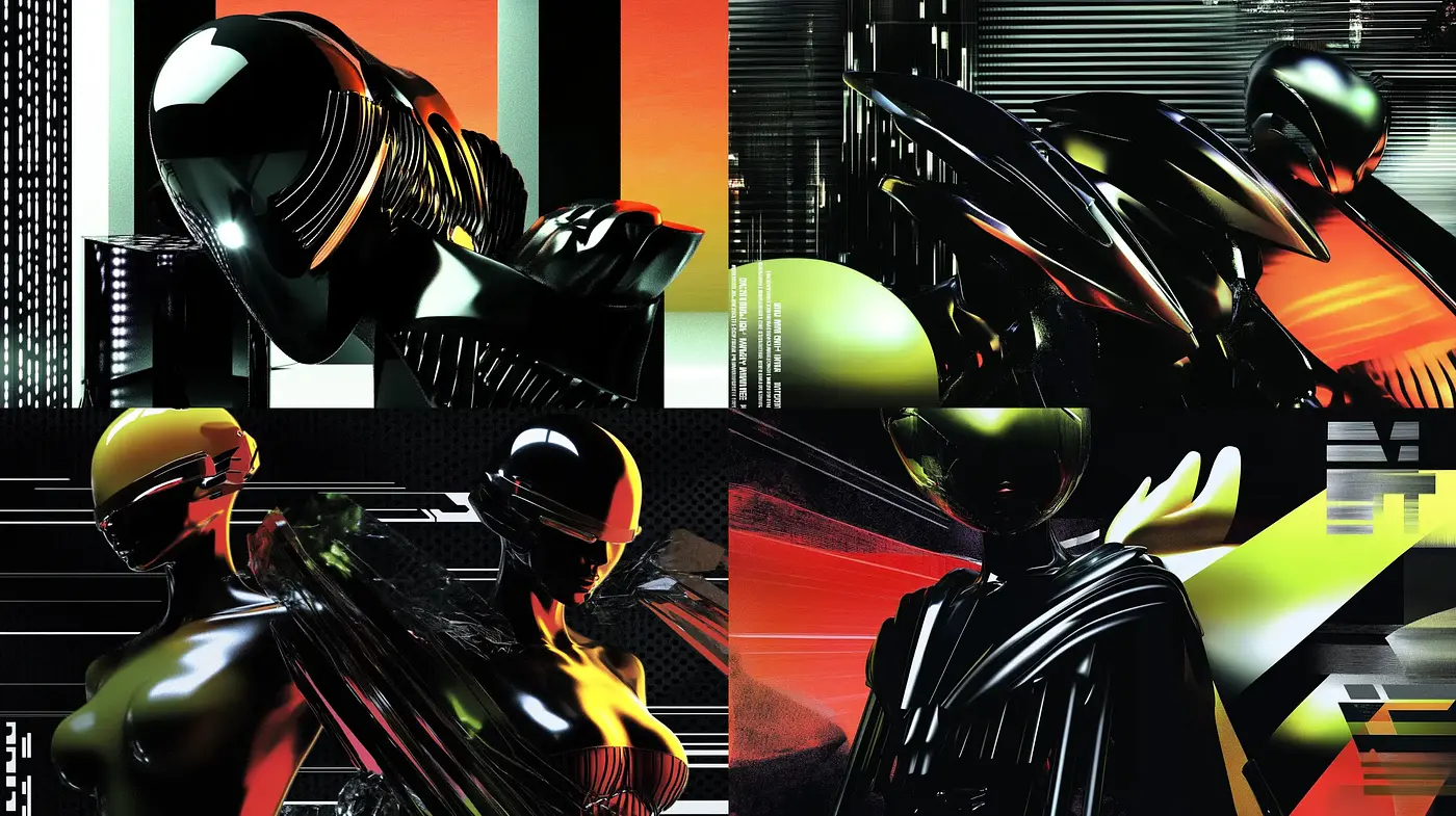 Cyberpunk Resurgence with Neon Highlights - Midjourney sref style