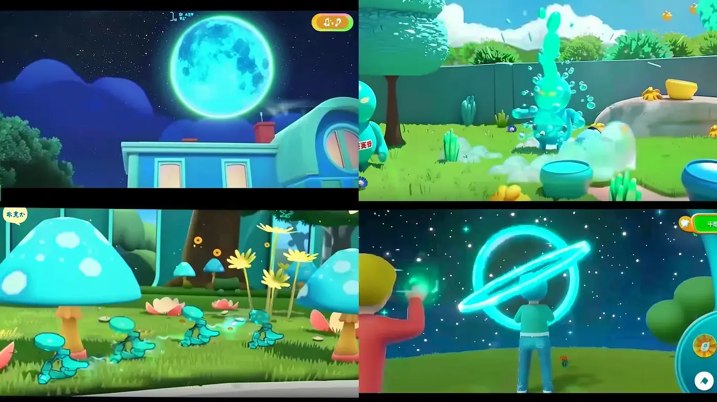 Vibrant and Playful Cartoon Aesthetics with Cosmic and Nature Themes - Midjourney sref style