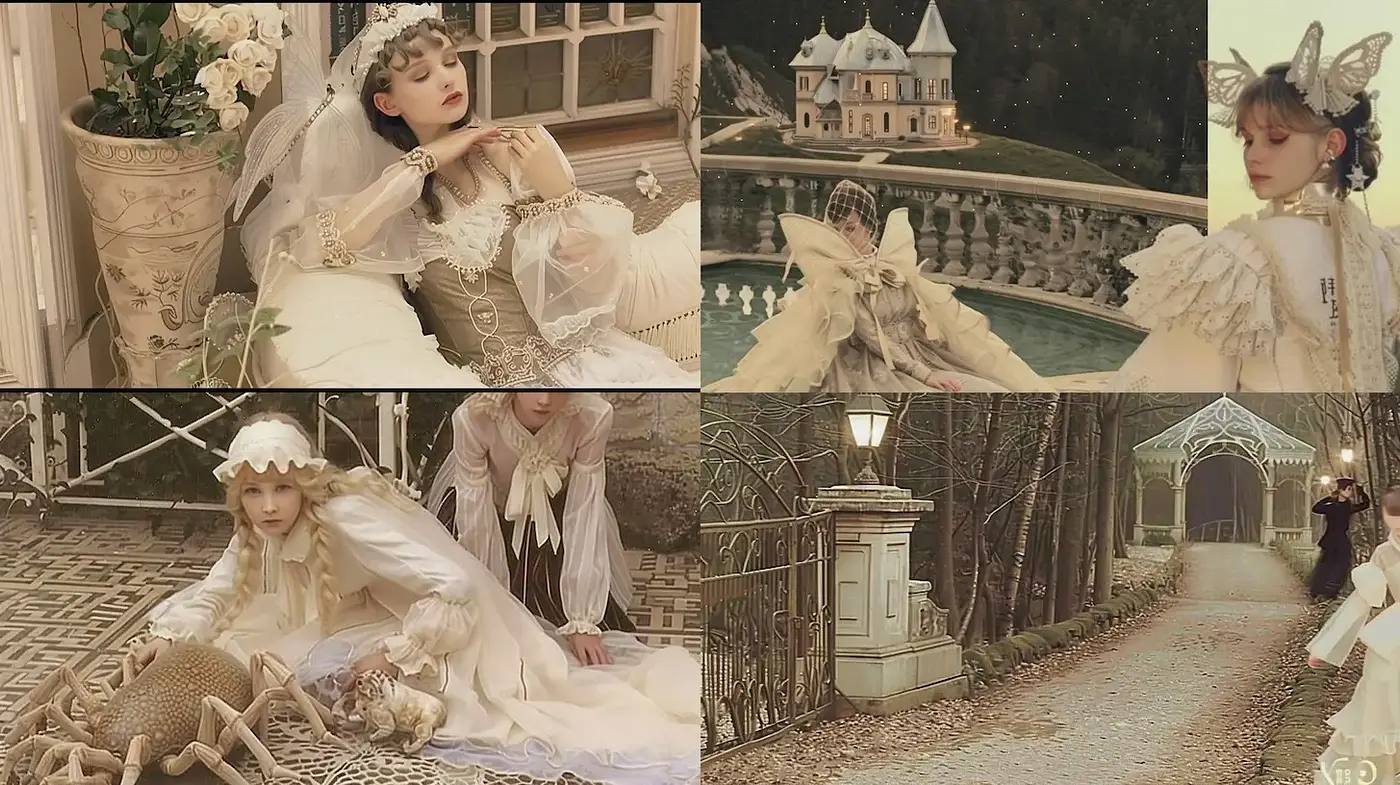 Ethereal Victorian Aesthetic with Intricate Textures - Midjourney sref style