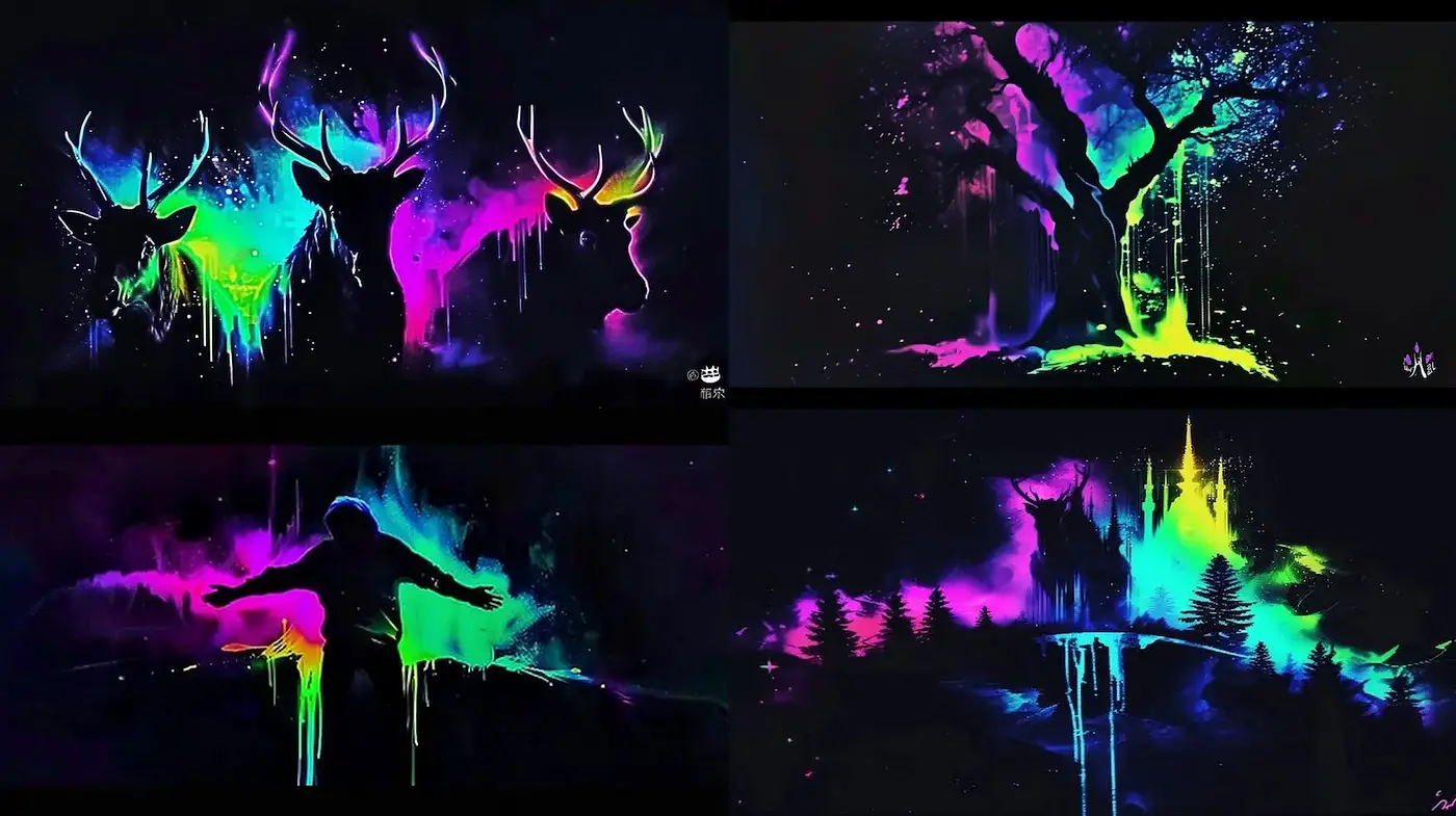 Vibrant and Ethereal Expression with Nature-influenced Elements - Midjourney sref style