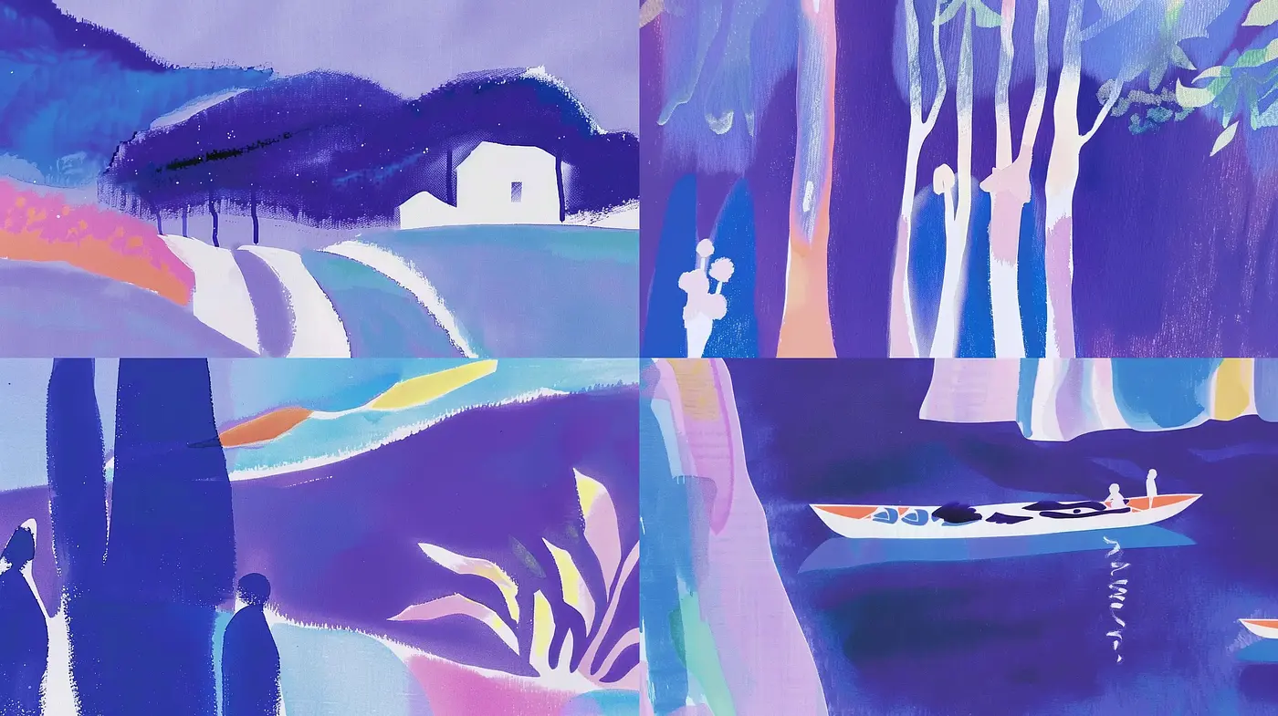 Whimsical Dreamscape Harmony in Pastel Hues - Midjourney sref style
