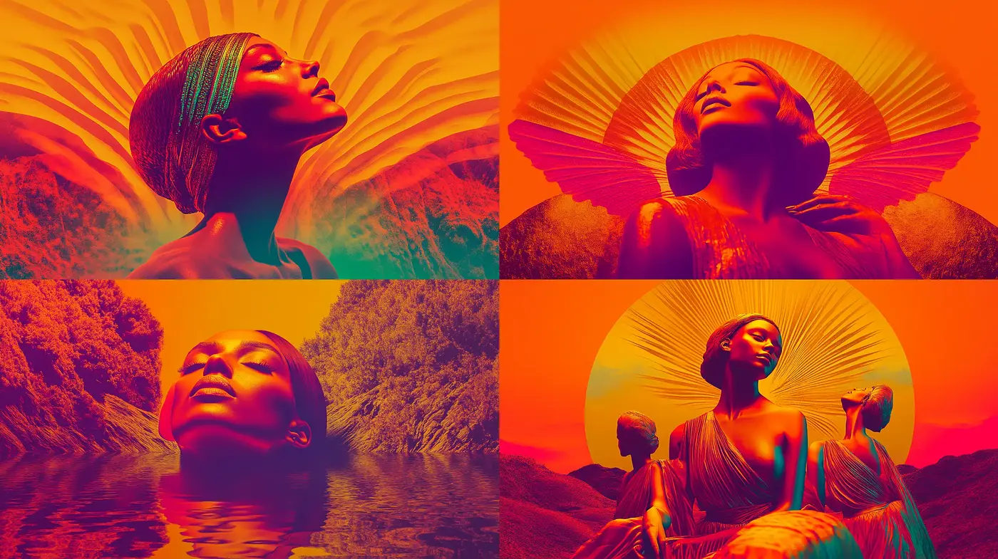 Sunset Hues and Ethereal Glow: A Homage to Surreal Warmth - Midjourney sref style