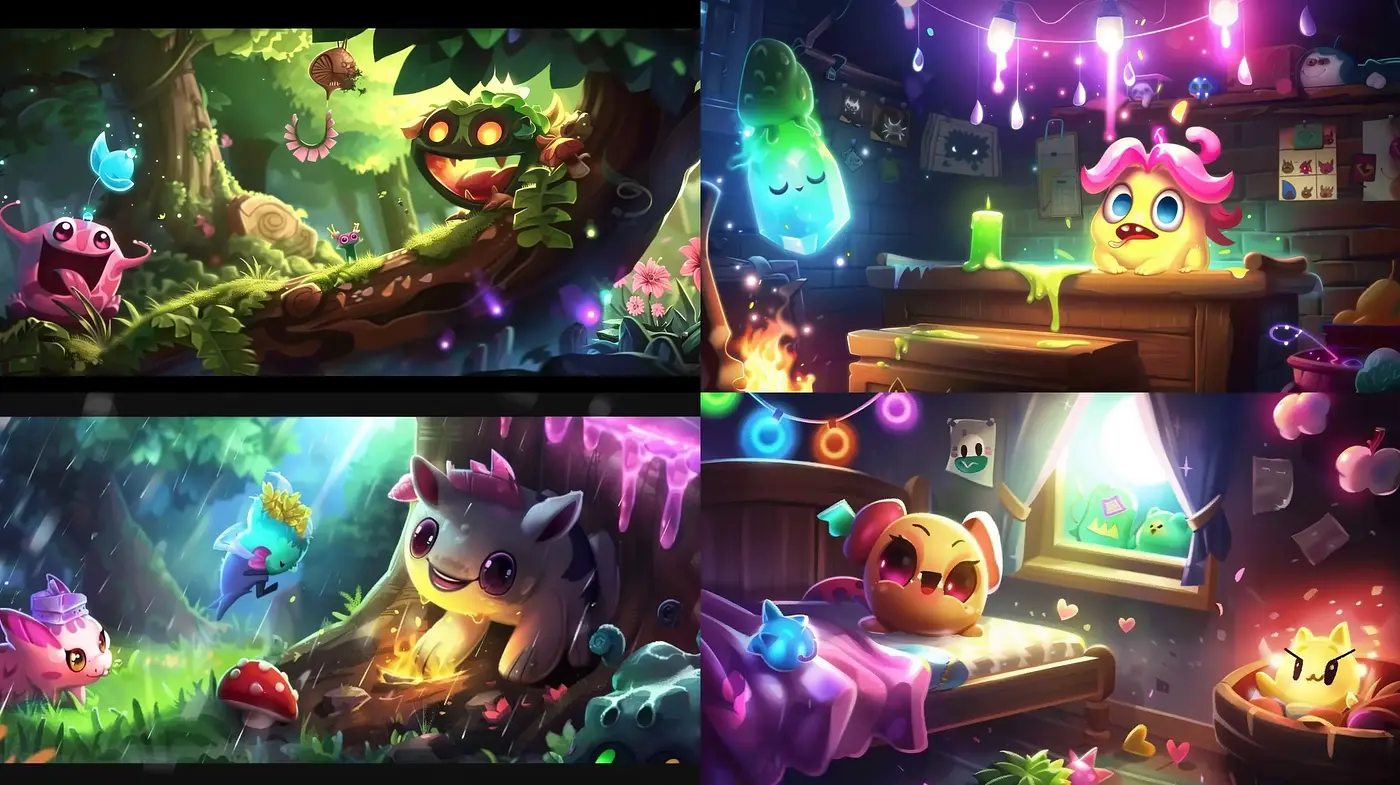 Enchanted Whimsy: A Luminous Fantasy Style - Midjourney sref style