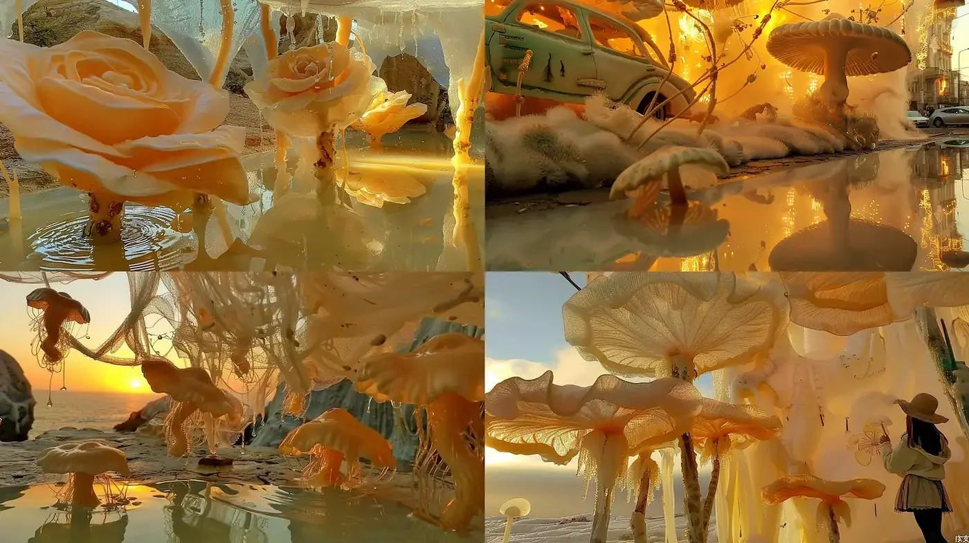 Luminous Surrealism with Ethereal Elements - Midjourney sref style