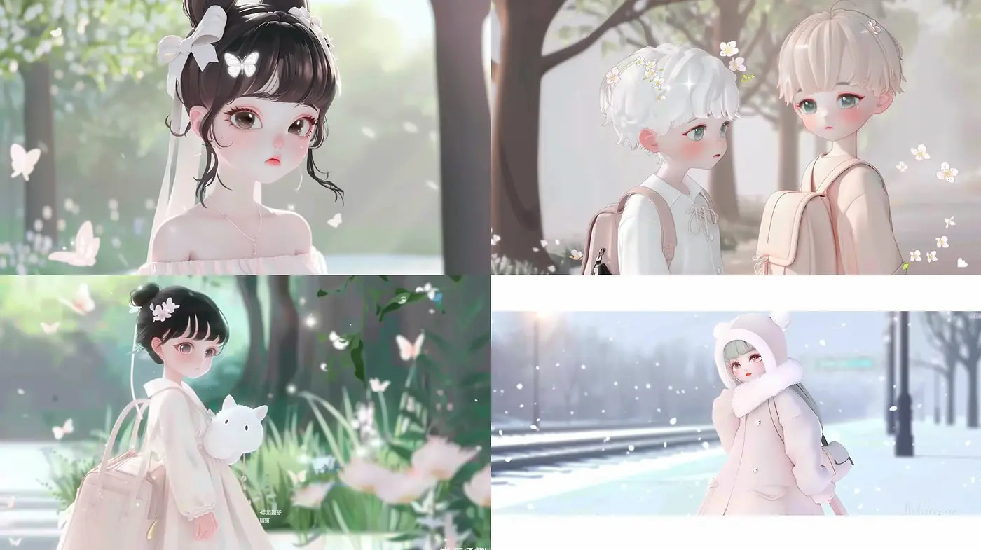 Ethereal Anime-Inspired Dreamscapes with a Pastel Palette - Midjourney sref style