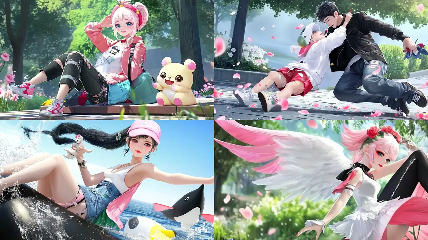 Vibrant and Playful Youthful Aesthetic with Nature Influences - Midjourney sref style