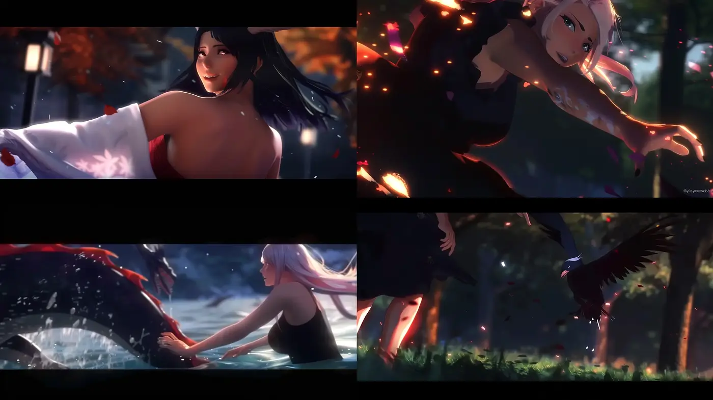 Luminous Twilight Dreamscapes: An Homage to Ethereal Anime Fantasy - Midjourney sref style