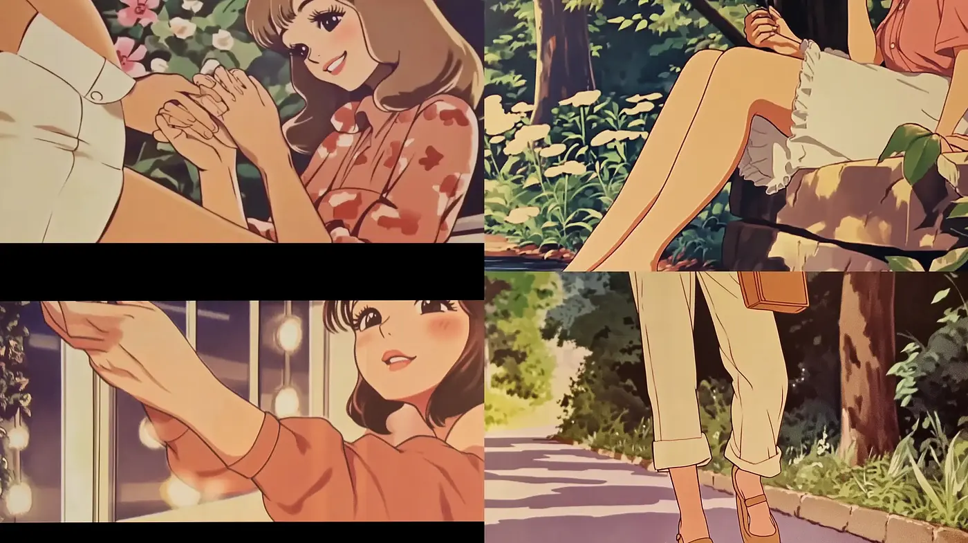 Warm Nostalgic Anime-Inspired Illustrative Visions - Midjourney sref style