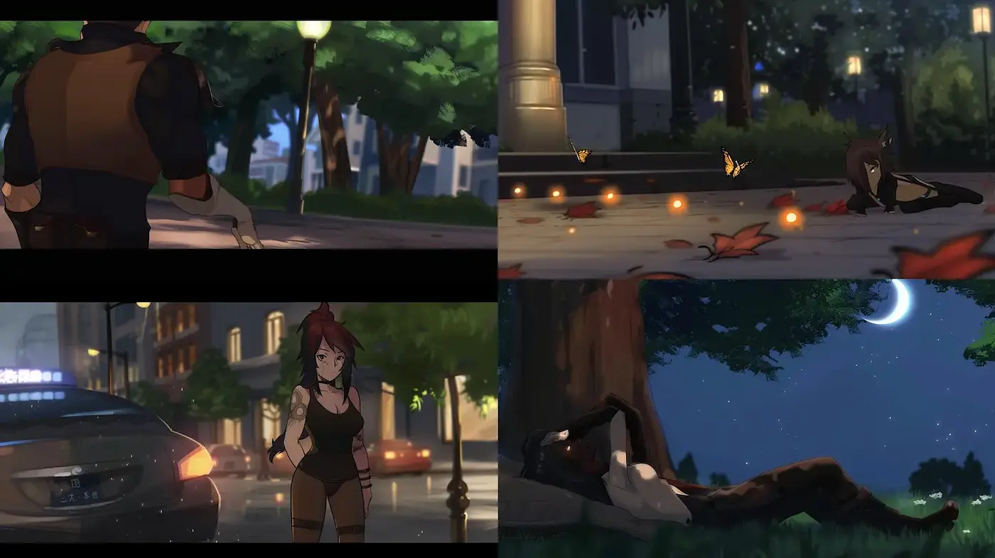 Cinematic Urban Fantasy Aesthetic with Rich Textures and Dramatic Lighting - Midjourney sref style