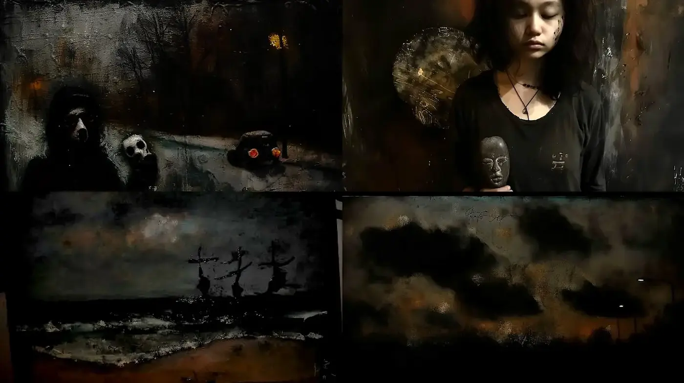 Moody and Atmospheric Artistic Expression with Ethereal Qualities - Midjourney sref style