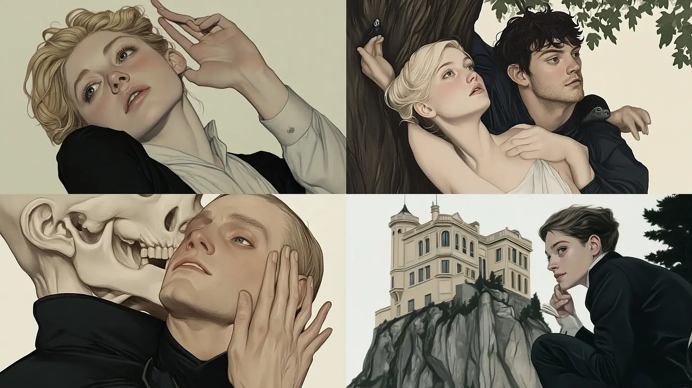 Moody Cinematic Realism with a Palette of Desaturated Earth Tones - Midjourney sref style