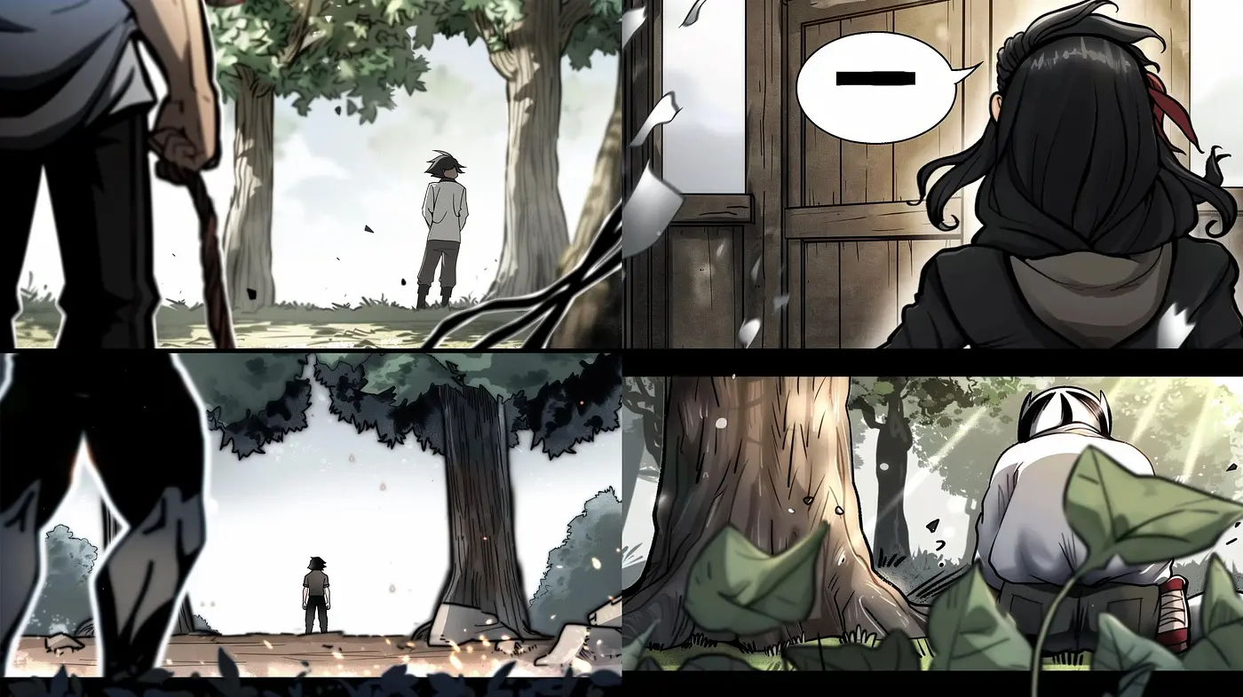 Harmonious Blend of Muted Tones and Contemplative Ambiance in Stylized Illustration - Midjourney sref style