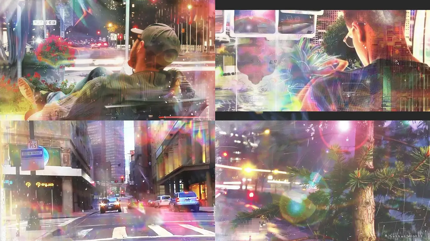 Abstract Urban Dreamscapes with Cinematic Influence - Midjourney sref style