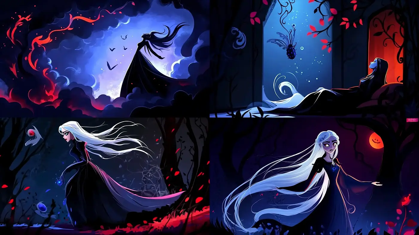 Mystical Nocturne: A Whimsical Animation-Inspired Style Rooted in a Twilight Fantasy - Midjourney sref style