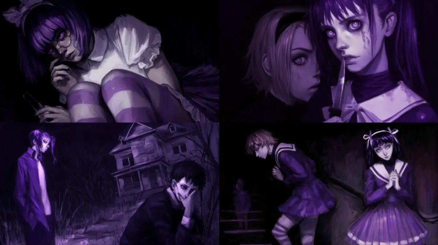 Eerie and Atmospheric Digital Art with a Dark Aesthetic - Midjourney sref style