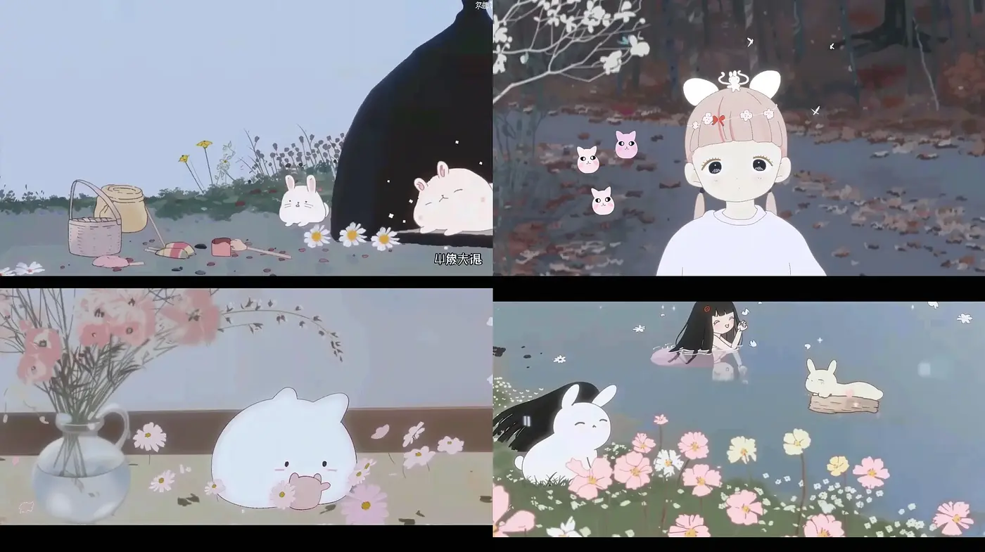 Whimsical Pastel Dreamscapes with Soft Textural Overlays - Midjourney sref style