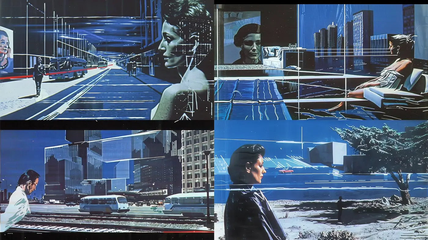 Cinematic Nocturne: A Homage to Neon Noir Visuals - Midjourney sref style