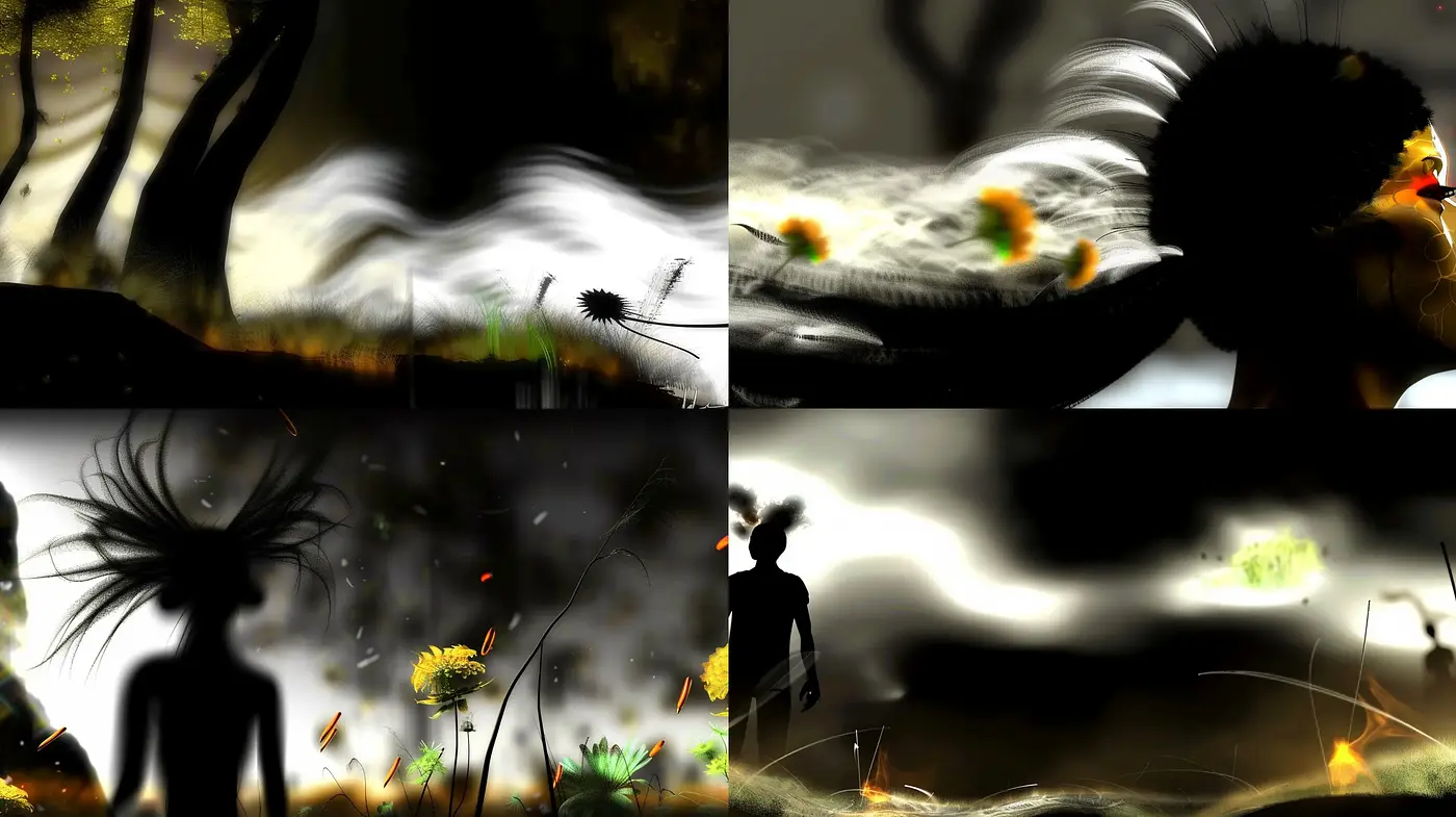 Whimsical Nocturnal Elegance: A Fusion of Luminosity and Shadow - Midjourney sref style