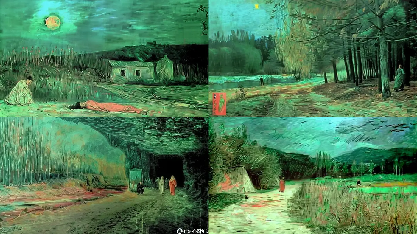 Twilight Ambiance in Stylized Pastoral Scenes - Midjourney sref style