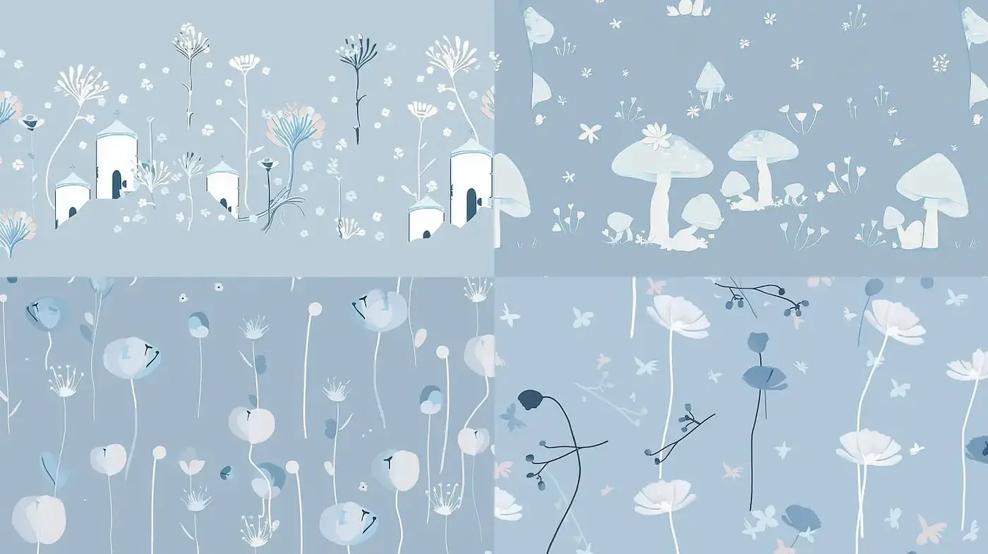 Whimsical Botanical Imagery with a Dreamy Aesthetic - Midjourney sref style